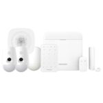 Kit Alarme AXPro 96 zonas. Central + 2 PIRCAM + 1 PIR + 1 Contacto magnético + 1 Comando + 1 Teclado + 1 Sirene