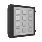 Módulo de abertura com teclado em aço inoxidável para sistema de videoporteiro IP modular montado em superfície/encastrado Hikvision - DS-KD-KP/S