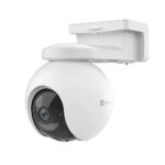Câmara de vigilância IP (4G LTE) Motorizada Pan/Tilt 2K+ c/ bateria, sensor PIR e IR 15m - p/ exterior - Ezviz EB8 4G 2K