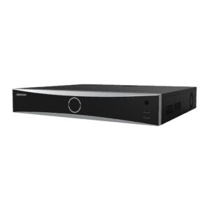 NVR Gravador 16CH 12MP 1.5U DeepinMind Intelligent Analytics VCA Deep Learning Perímetro Facial 4HDD Audio Alarm Hikvision