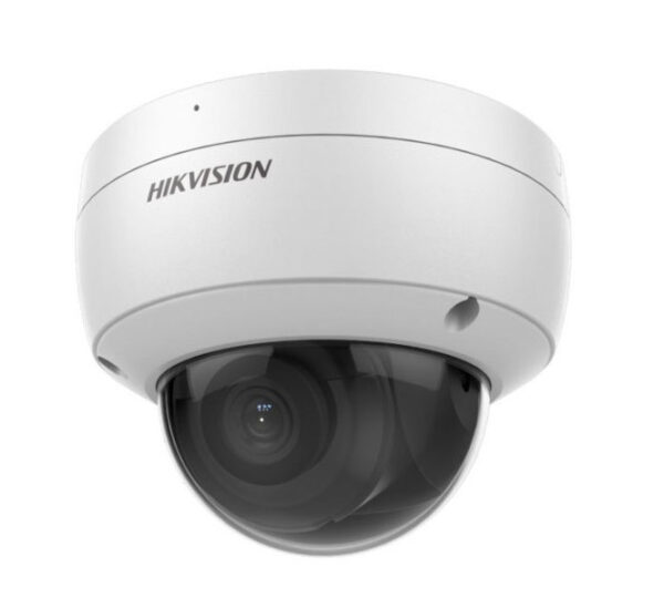 IP Dome Camera 8MP 2.8mm AcuSense WDR120 IP67 IK10 IR30 MIC I/O Audio Alarm Hikvision