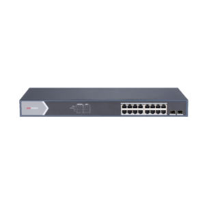 Switch 16 PoE + ports 10/100/1000 Mbps 2 SFP ports Uplink Hik ProConnect Hikvision Smart management